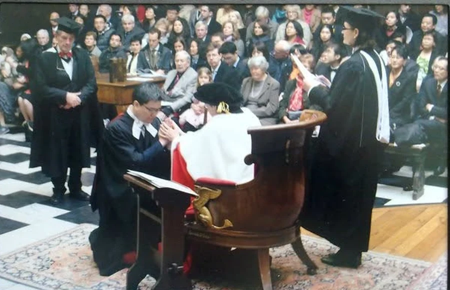 Dr Benson Soong&rsquo;s degree congregation at the University of Cambridge Senate House, 2010